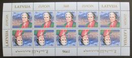 Poštové známky Lotyšsko 1996 Európa CEPT, Zenta Mauriņa Mi# 423 Bogen Kat 20€