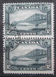 Poštové známky Kanada 1929 Most v Quebecu pár Mi# 135 Kat 32€