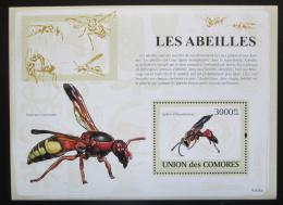 Poštová známka Komory 2009 Hmyz Mi# Block 472 Kat 15€