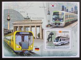 Poštová známka Komory 2009 Metro Mi# Block 438 Kat 15€