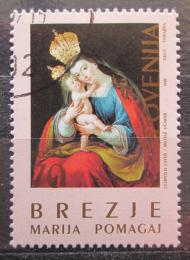 Poštová známka Slovinsko 1995 Vianoce, umenie, Leopold Layer Mi# 127