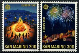Poštové známky San Marino 1981 Európa CEPT Mi# 1225-26
