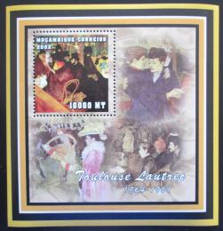 Poštová známka Mozambik 2002 Umenie, Toulouse Lautrec Mi# N/N