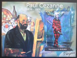 Poštová známka Burundi 2012 Umenie, Paul Cézanne Mi# Block 205 Kat 9€
