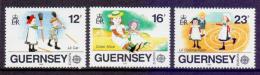 Poštové známky Guernsey 1989 Európa CEPT, dìtské hry Mi# 449-51