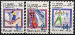 Poštové známky Rusko 1992 ZOH Albertville Mi# 220-22