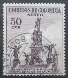 Poštová známka Kolumbia 1954 Socha Bolívara v Bogotì Mi# 677