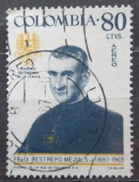 Poštová známka Kolumbia 1967 Felix Restrepo Mejia, historik Mi# 1093