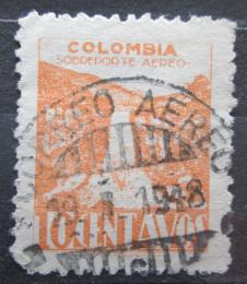 Poštová známka Kolumbia 1945 Vodopády Tequendama Mi# 467