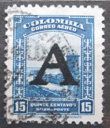 Poštová známka Kolumbia 1950 Španielska pevnost pretlaè Mi# 568