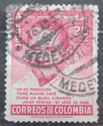 Poštová známka Kolumbia 1956 Javier Pereira Mi# 797