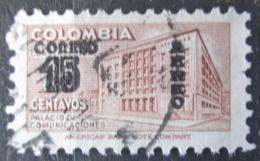 Poštová známka Kolumbia 1953 Budova pošty v Bogotì pretlaè Mi# 653