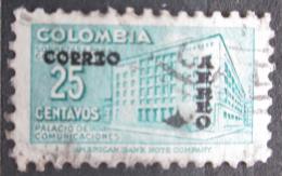 Poštová známka Kolumbia 1953 Budova pošty v Bogotì pretlaè Mi# 655