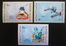 Poštové známky Manáma 1969 Mise Apollo 11 Mi# 213-15 Kat 6€