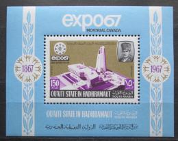 Poštová známka Aden Qu´aiti 1967 Výstava EXPO Montreal Mi# Block 13 A Kat 12€