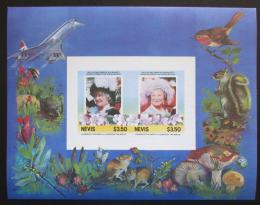 Poštové známky Nevis 1986 Krá¾ovna Matka Mi# Block 6