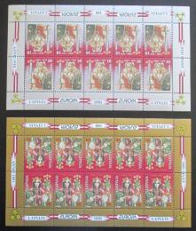 Poštové známky Lotyšsko 1995 Európa CEPT Mi# 414-15 Bogen Kat 40€