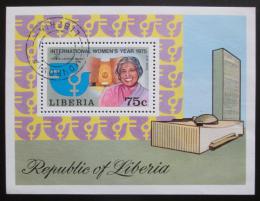 Poštová známka Libéria 1975 Medzinárodný rok žen Mi# Block 75