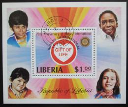 Poštová známka Libéria 1978 Rotary Intl., 75. výroèie Mi# Block 94 A