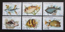 Poštové známky Svätý Tomáš 1979 Ryby Mi# 612-17 Kat 20€