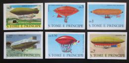 Poštové známky Svätý Tomáš 1979 Vzducholode neperf. Mi# 626-31 B Kat 24€