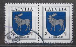 Poštové známky Lotyšsko 1994 Znak Zemgale pár Mi# 372 A I 