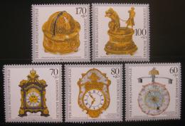 Poštové známky Nemecko 1992 Staré hodiny Mi# 1631-35 Kat 10€
