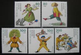 Poštové známky Nemecko 1994 Postavy z dìtské knihy Mi# 1726-30 Kat 15€