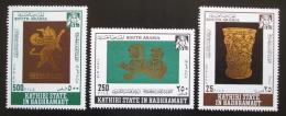 Poštové známky Aden Kathiri 1968 Umenie zlatníkù Mi# 220-22 Kat 12€