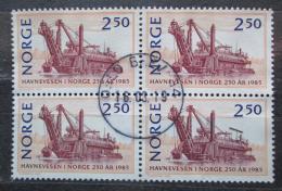 Poštové známky Nórsko 1985 Bagrová loï ètyøblok Mi# 936