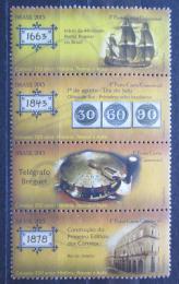 Poštové známky Brazílie 2015 Pošta, 350. výroèie Mi# 4058-61