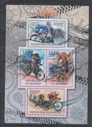 Poštové známky Burundi 2012 Cyklistika Mi# 2461-64 Kat 10€