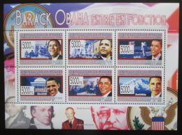 Poštové známky Guinea 2009 Prezident Barack Obama Mi# 6547-52 Kat 12€ 