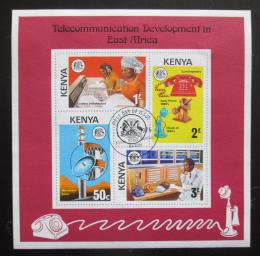 Poštové známky Keòa 1976 Rozvoj telekomunikace Mi# Block 1 