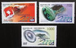 Poštové známky Indonézia 1997 Drahokamy Mi# 1695-97