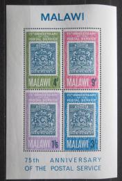 Poštové známky Malawi 1966 Poštovní služby, 75. výroèie Mi# Block 6 Kat 9€