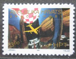 Poštová známka Chorvátsko 1991 Letecká pošta Záhøeb-Pula Mi# 181