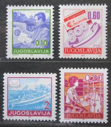 Poštové známky Juhoslávia 1990 Poštovní služby Mi# 2401-04