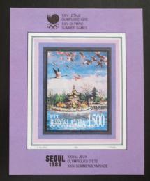 Poštová známka Juhoslávia 1988 LOH Soul Mi# Block 32