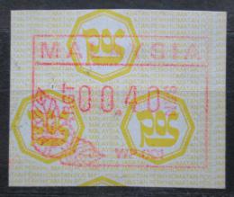 Poštová známka Malajsie 1987 Známka z automatu ATM Mi# 1