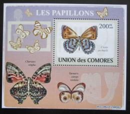 Poštová známka Komory 2009 Motýle DELUXE Mi# 2149 Block