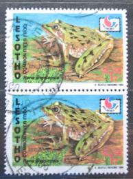 Poštové známky Lesotho 1994 Kassina senegalensis pár Mi# 1096