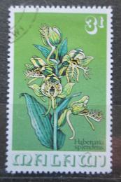 Potov znmka Malawi 1975 Habenaria splendens, orchidej Mi# 246 - zvi obrzok