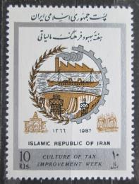 Poštová známka Irán 1987 Týden daòové reformy Mi# 2223