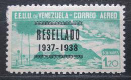 Poštová známka Venezuela 1937 Alegorie letu pretlaè RARITA Mi# 224 Kat 40€