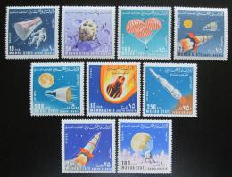 Poštové známky Aden Mahra 1967 Prieskum vesmíru Mi# 58-66 Kat 7.50€