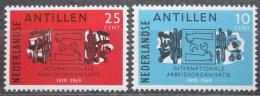 Poštové známky Holandské Antily 1969 IAO, 50. výroèie Mi# 208-09