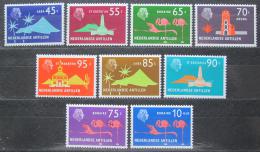 Poštové známky Holandské Antily 1972 Zajímavosti z ostrovù Mi# 254-62 Kat 19€