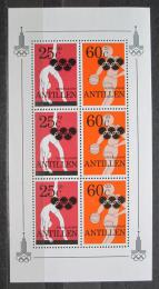 Poštové známky Holandské Antily 1980 LOH Moskva Mi# Block 14