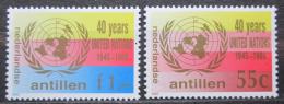 Poštové známky Holandské Antily 1985 OSN, 40. výroèie Mi# 560-61